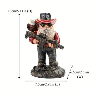 Disparo enano y águila, soldado <span class=keywords><strong>duende</strong></span> militar goblin ejército estatua escultura, estatua táctica <span class=keywords><strong>duende</strong></span> - Product Image 3
