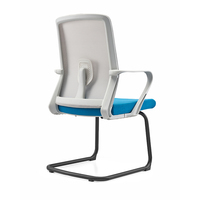 Chaise de bureau Mid Back Conference Executive Visitor Chair Hot Selling Chaises en maille métallique chromée