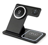 Nouvelle Station de Recharge 3-en-1 Magnétique avec Support Chargeur Sans Fil pour iPhone 17-12, Montre et Écouteurs – Nouveautés 2026