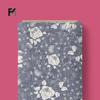 Tissu en coton doux Finemore 2025 avec motif floral rouge, tissu textile en ligne, large gamme de matériaux pour vêtements