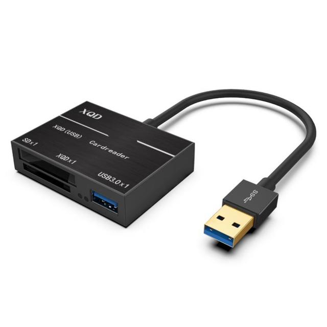 High-Speed 5Gbps Read Memory Card 100 G USB 3.0 Adapter XQD SD Card Reader for Camera Users Fast Card Reader