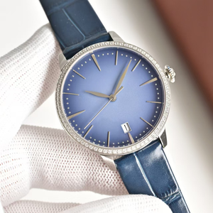 Montre mécanique de luxe originale haut de gamme pour homme, cadran large, style sportif décontracté, bleue, antique et simple - Product Image 2