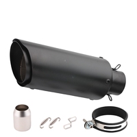 Kit d'échappement complet universel en acier inoxydable pour moto, silencieux double couche de 51 mm, style Street Bomb