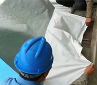 Réparation de toiture et isolation thermique, membrane d'étanchéité autocollante en TPU bleu pour toiture