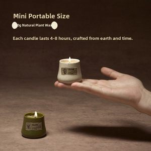 Bougie parfumée en cire de soja, mini, pour la maison, parfum d'intérieur longue durée, cadeau d'anniversaire de niche, écologique, biologique, parfum d'ambiance pour la maison - Product Image 4