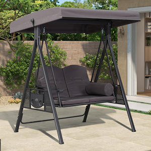 Moderna sedia sospesa in ferro a doppio cielo <span class=keywords><strong>aperto</strong></span> con <span class=keywords><strong>balcone</strong></span> per esterno Rocker amaca per Villa cortile Hotel e giardino - Product Image 2