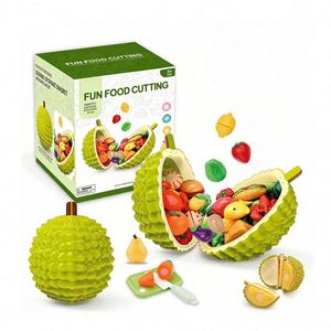 ชุดของเล่นครัวพลาสติกสำหรับเด็กอายุ 12 ปีขึ้นไป ชุดทำอาหารเสมือนจริง หั่นผักผลไม้ เสริมสร้างพัฒนาการเรียนรู้ผ่านการเล่นบทบาทสมมติ - Product Image 1