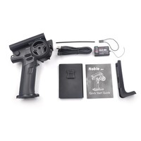 Fusi FLYSKY NB4+ FGR4P 8 canaux, contrôleur de course pour moteurs, avec volant tactile en métal et plastique, interrupteur et station de charge, jouet