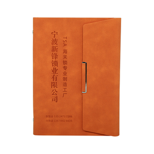 Tùy biến với chủ bút lỏng PU Bìa máy tính xách tay Nhật ký máy tính xách tay 6 Vòng Kim Loại Clip ràng buộc da Bìa máy tính xách tay - Product Image 6