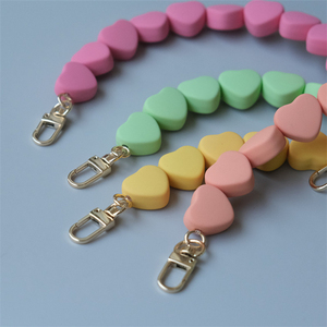 Sac à main design cœur <span class=keywords><strong>d</strong></span>'<span class=keywords><strong>amour</strong></span>, chaînes de rechange, pochettes, <span class=keywords><strong>poignées</strong></span> breloques, 30x32CM - Product Image 2