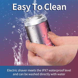 Afeitadora Eléctrica Minishaaver Metálica, Impermeable IPX7, Triple Cuchilla Recargable para Hombre, Totalmente Lavable, Cuchilla Flotante - Product Image 4