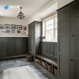 Armario de Almacenamiento Rústico de Madera Maciza, Independiente, de Gran Capacidad, con Acabado Impermeable, Ideal para Hogares de Estilo Campestre - Product Image 5