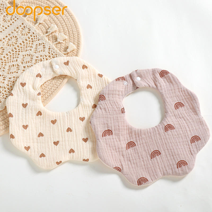 Doopser vendita calda cotone neonato morbido rotondo 360 panno ciuccio bambino - Product Image 1