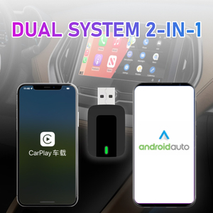 Trolink TAB0A 2-in-1 Wireless <b>CarPlay</b> & Android Auto Dongle Adapter with Call & Navigation Support for IOS WiFi6 Bluetooth 5.4 - Product Image 5