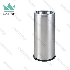 Cendrier en métal DB-34M sur pied avec entonnoir Poubelle à poussière, poubelle de bureau public - Product Image 1