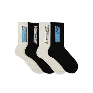 2023 High Quality Premium Custom Logo Women Men 100% Cotton Crew Basketball Sports Socks