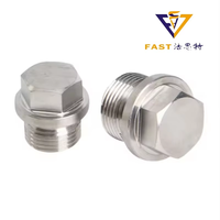 Bouchon de tuyau hexagonal DIN910 en acier au carbone zingué ou acier inoxydable 304, filetage extérieur, bouchon d'huile, fixation