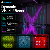 Écran LED transparent en maille P50, fabricant d'écrans LED pour scène, événements et expositions avec système de contrôle MADRIX