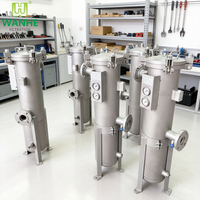 Filtre à huile lubrifiante haute pression industriel en acier inoxydable 304, séparation liquide-solide, boîtier de filtre multi-sacs