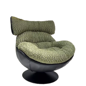 Fauteuil de cave à vin de luxe, canapé de détente moderne inclinable en acier et tissu - Product Image 1
