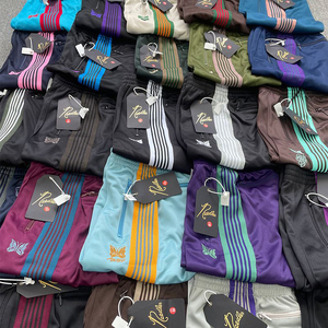 Pantaloni da <span class=keywords><strong>Uomo</strong></span> di Alta Qualità con Strisce e Tasche, Abbigliamento Sportivo Fitness, Pantaloni con Ricamo <span class=keywords><strong>a</strong></span> Farfalla per <span class=keywords><strong>Uomo</strong></span> - Product Image 1