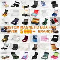 Boîte cadeau magnétique de luxe personnalisée, emballage en carton rigide, insert en mousse EVA, laminage mat, gaufrage, matériaux recyclés pour