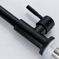 Robinet de cuisine monocommande moderne noir en acier inoxydable nickel brossé à montage sur plan avec douchette extractible pour la maison - Offre Spéciale