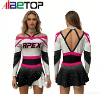 Costumes de cheerleaders pour les équipes de cheerleading, uniformes de cheerleading personnalisés à manches longues