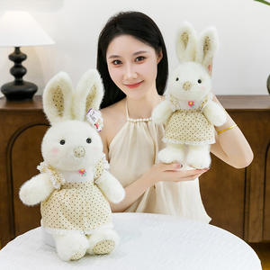 EZBABY Çok Satan Sevimli Yumuşak Kawaii Peluş Tavşan Bebek Noktalı Etekli ve Uzun Kulaklı 40-70cm Unisex Çocuklar ve Gençler İçin Hediye - Product Image 3