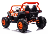 Voiture électrique puissante 24V pour enfants, buggy 2 places, batterie amovible, plastique, UTV 4853, moteurs, vitesse 8-15 km/h, lecteur MP4, 2-4 ans