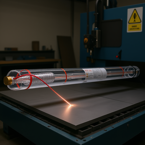 Tube laser CO2 130W 1650 mm en verre borosilicate refroidi à l'eau pour machines de découpe laser - Product Image 2