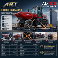 Mini-dumper chenillé de haute qualité 7000 kg, diesel, 4x4, haute efficacité opérationnelle