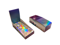 Boîte de présentation holographique de marque imprimée sur mesure emballage en feuille d'or en relief pour barre de chocolat pour bonbons pour matériel alimentaire en carton