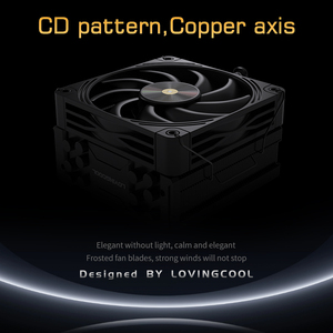 Lovingcool <span class=keywords><strong>CPU</strong></span> بالوعة حرارية مبرد ألعاب تبريد بالهواء 6 أنابيب لمادة الألومنيوم والنحاس - Product Image 5