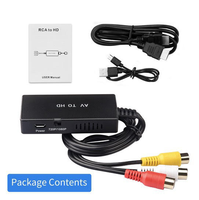 Convierte Señal AV Compuesta Analógica 3RCA a Digital 1080p HD, Ideal para Conectar NES/SNES a Monitores Modernos, RCA a HD
