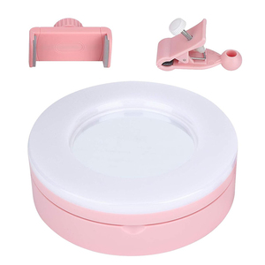 Aro de luz LED Ele-Gate con espejo para fotos, videos y maquillaje con teléfono - Product Image 5