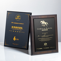 Trofeos de Madera y Fibra de Carbono Negros con Logotipo Personalizado al por Mayor, Premios de Honor para Empresas, Placas de Autorización Comercial