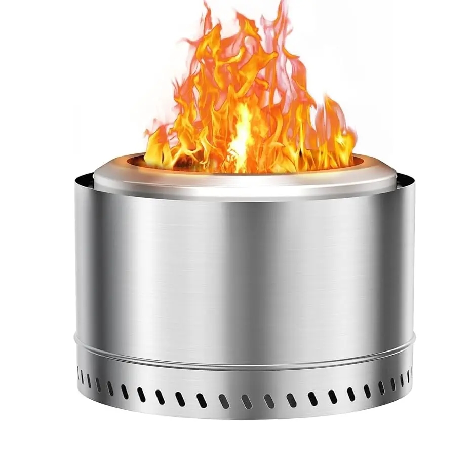 Smokeless Firepit Fire Pit With Stand Smokeless Fire Pits for Outside Patio Camping Smokeless Firepit With Removable Ash Pan