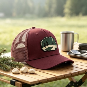 หมวกเบสบอลปักโลโก้ตามสั่ง แบบ unisex ระบายอากาศได้ดี ด้านหลังเป็นตาข่าย หมวกทรง Dad Hat สำหรับกิจกรรมกลางแจ้ง หมวก Trucker ปรับขนาดได้ - Product Image 6