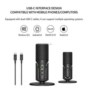 Microphone à condensateur USB de profil de qualité sonore professionnel TNH pour l'enregistrement de la diffusion nationale de karaoké en direct <span class=keywords><strong>doublage</strong></span> vidéo - Product Image 6