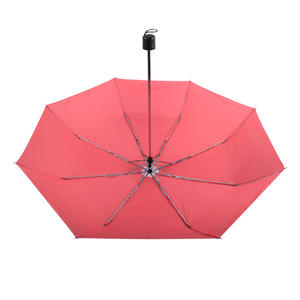 Parapluie pliant manuel publicitaire 3 sections, personnalisé avec logo, design minimaliste, vente en gros, Chine, promotionnel, pas cher - Product Image 5