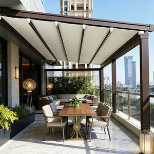 <span class=keywords><strong>หลังคา</strong></span>อะลูมิเนียมพับเก็บได้ กันน้ำกลางแจ้ง ระบบมอเตอร์ไฟฟ้า ผ้าใบกันแดดพับได้ สำหรับระเบียงและลานบ้าน - Product Image 3