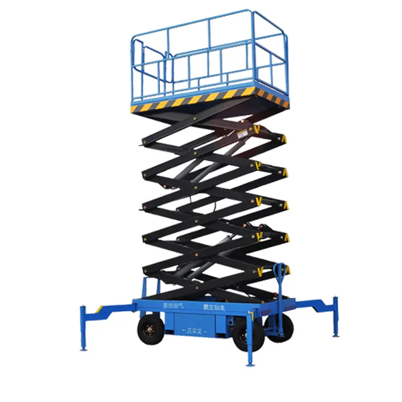 Penjualan terlaris hidrolik portabel Platform pengangkat udara gunting bergerak Lift Lift untuk mesin toko perbaikan dan pertanian