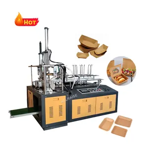 Fully Automatic Meal Fried Chicken Box Machine Disposable Paper Take Away Fast Food Container Lunch Box Forming Making Machine