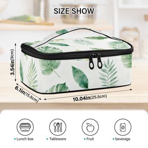 All-Over Print <b>Insulated</b> <b>Lunch</b> Bag, Compact Thermal Cooler Tote with Mesh Pocket, Lightweight Reusable <b>Lunch</b> <b>Box</b> Bag - Product Image 3