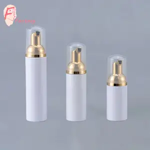 Persoonlijke Huidverzorging 30Ml 50Ml 80Ml 100Ml Luxe Gouden Mousse Schuimfles Witte Gezichtsreinigingsflessen Leverancier