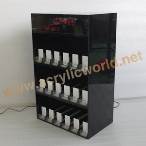 Présentoir à cigarettes en acrylique à 2 niveaux avec poussoir et éclairage LED, support de tabac à défilement automatique pour comptoirs de vente au détail - Product Image 6