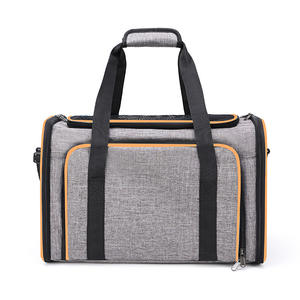 Mochila portátil grande y acogedora, cochecito de tela aprobada por la aerolínea, asiento de coche para gatos, perros, portador de mascotas de viaje, patrón de animales, mascotas seguras - Product Image 6