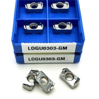 SHARKA LOGU Outils de précision à pointes en carbure LOGU0303ER-GM LOGU0303 Plaquette de fraisage CNC pour l'aluminium et le cuivre