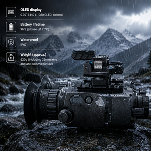 กล้องส่องทางไกลถ่ายภาพความร้อน WOLF6H 640x512 50Hz แบบติดศีรษะ สำหรับการล่าสัตว์และสังเกตการณ์สัตว์ป่า WOLF6H แบบติดศีรษะ - Product Image 5